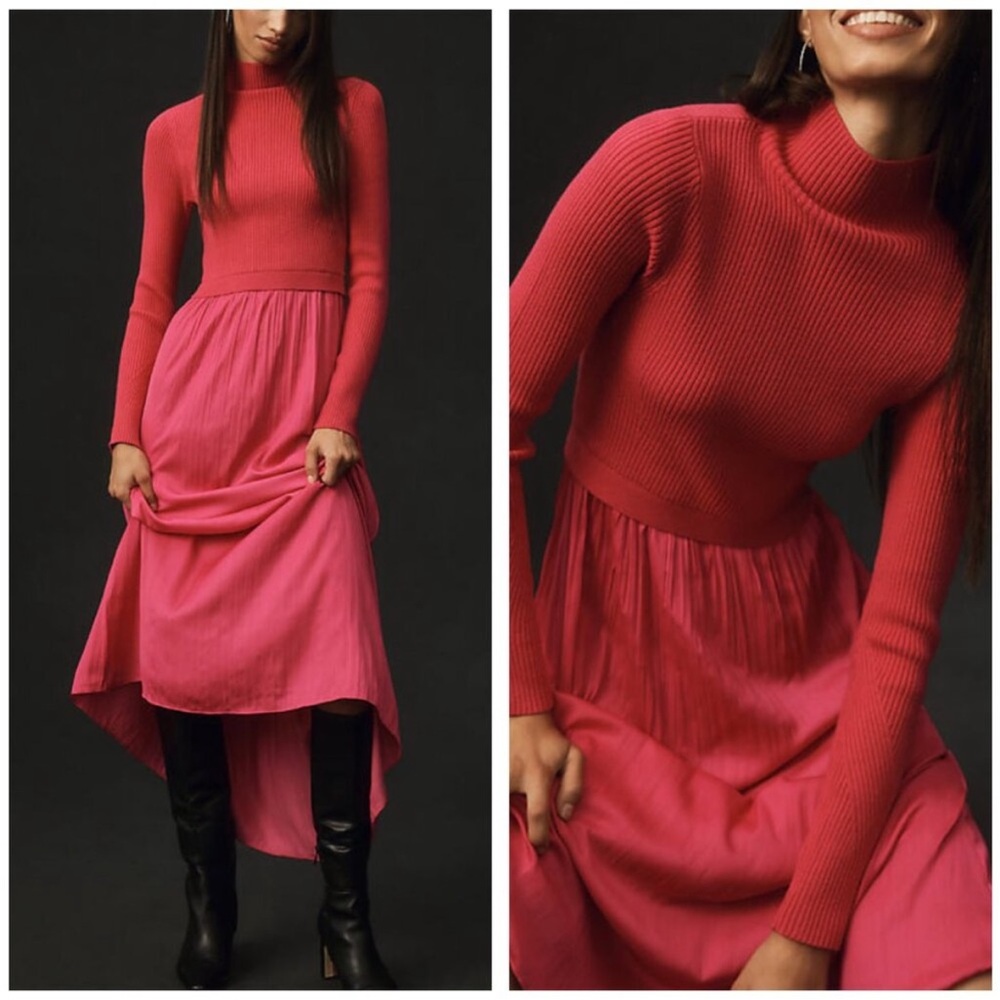 Anthropologie Thea twofer maxi dress